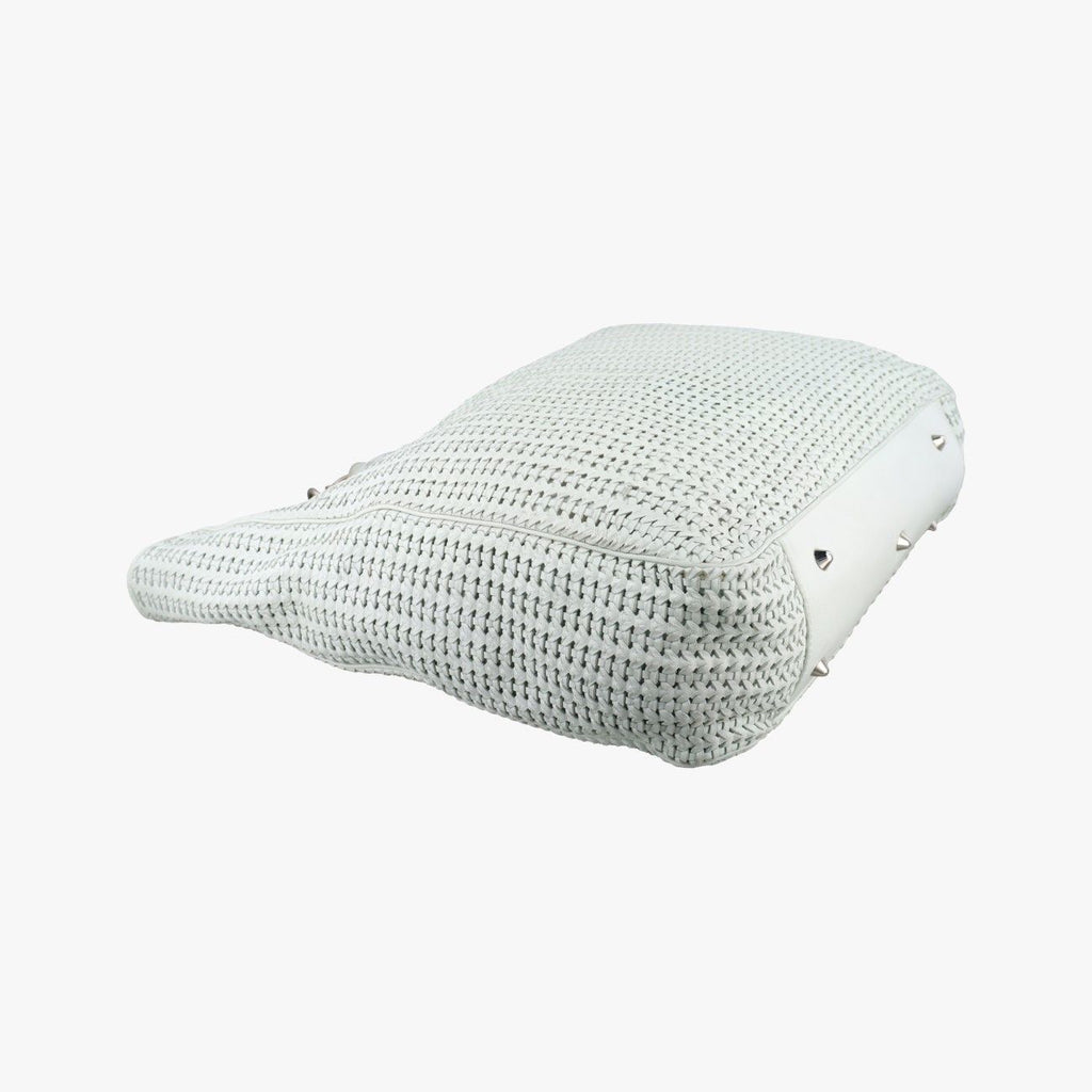Dior Soft Lady Cannage Intrecciato Tote White Lambskin — view 7