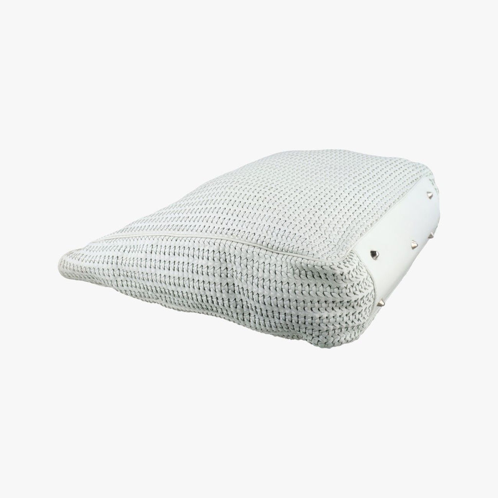 Dior Soft Lady Cannage Intrecciato Tote White Lambskin — view 5