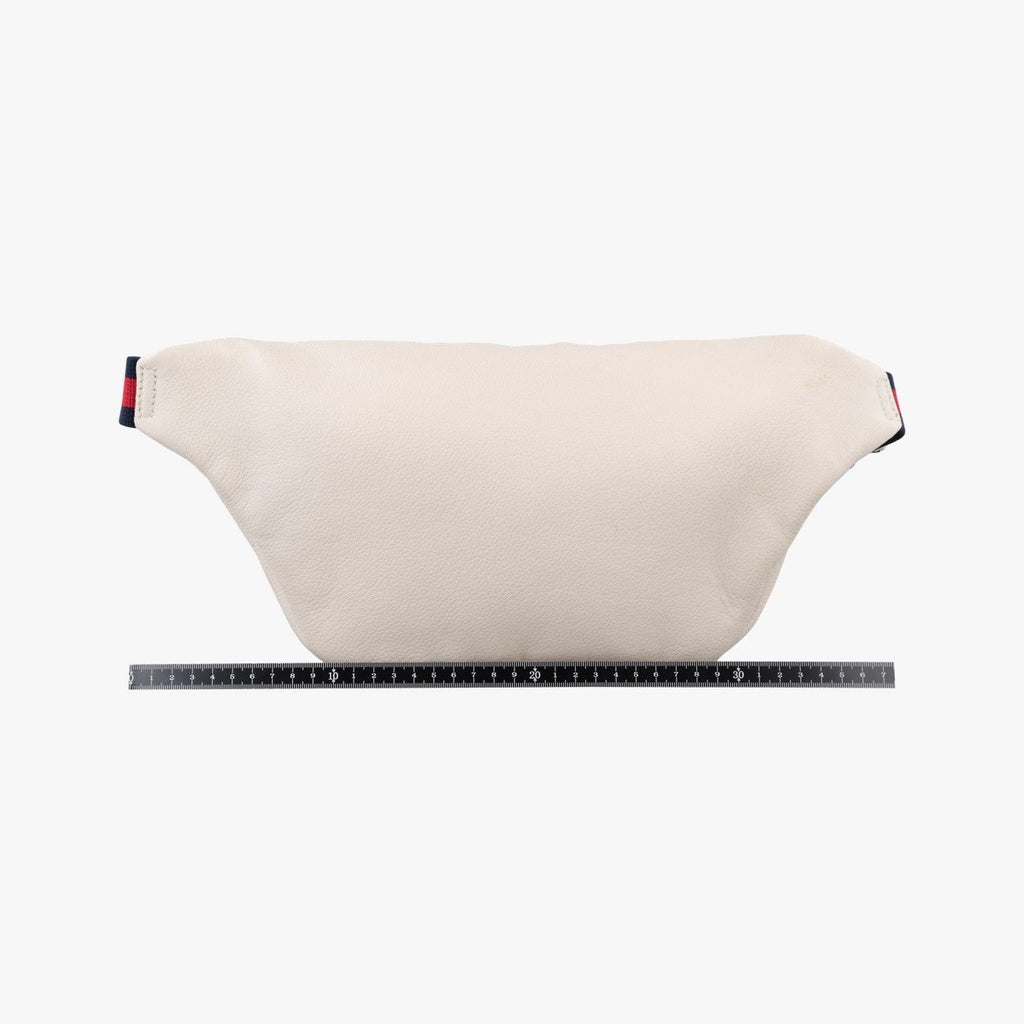 Gucci Print White Leather Handbag — view 2