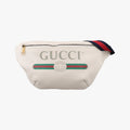 Gucci Print White Leather Handbag