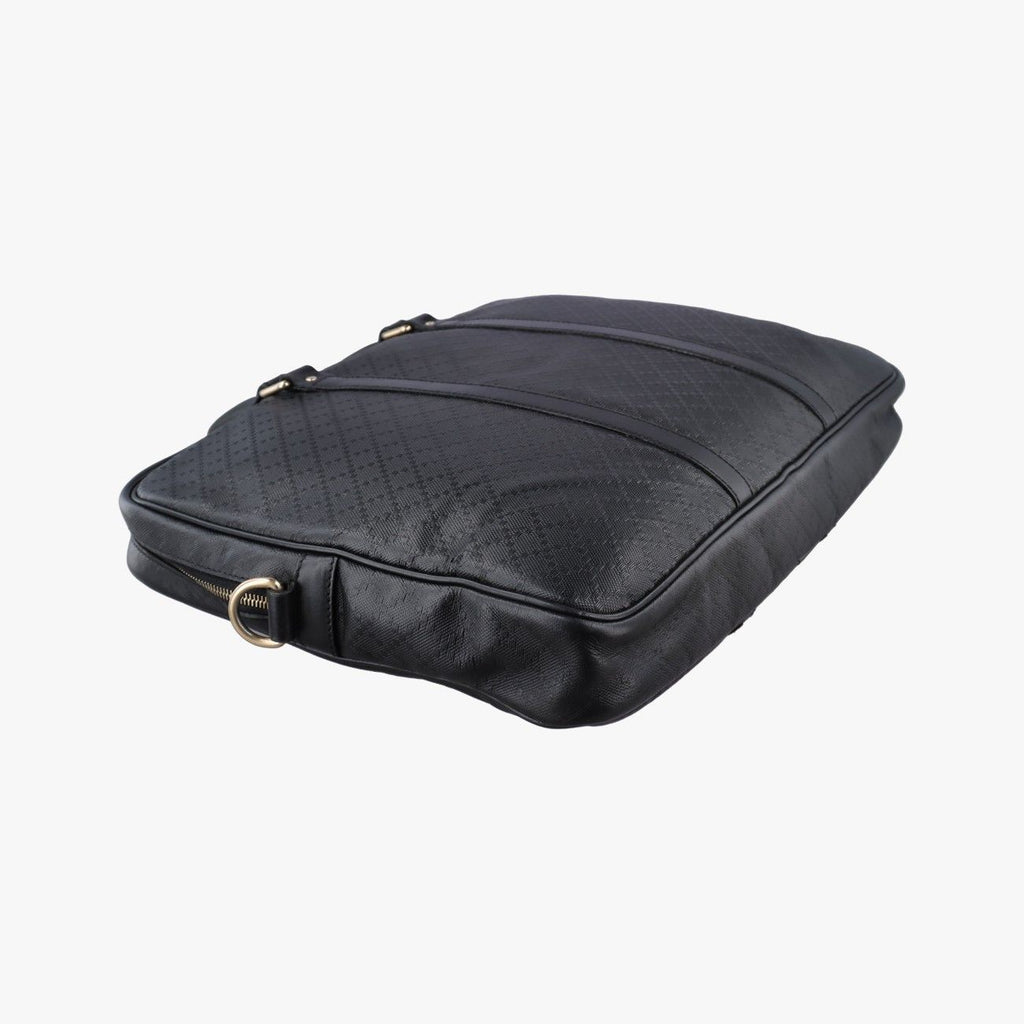 Gucci Diamante Black Leather Handbag — view 7