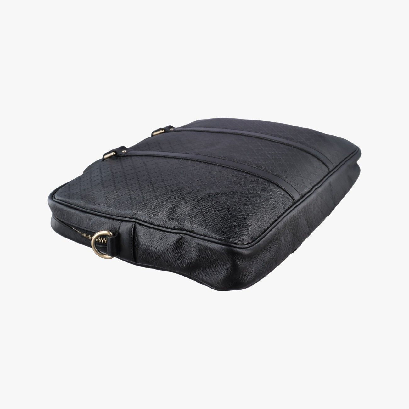 Gucci Diamante Black Leather Handbag — view 7