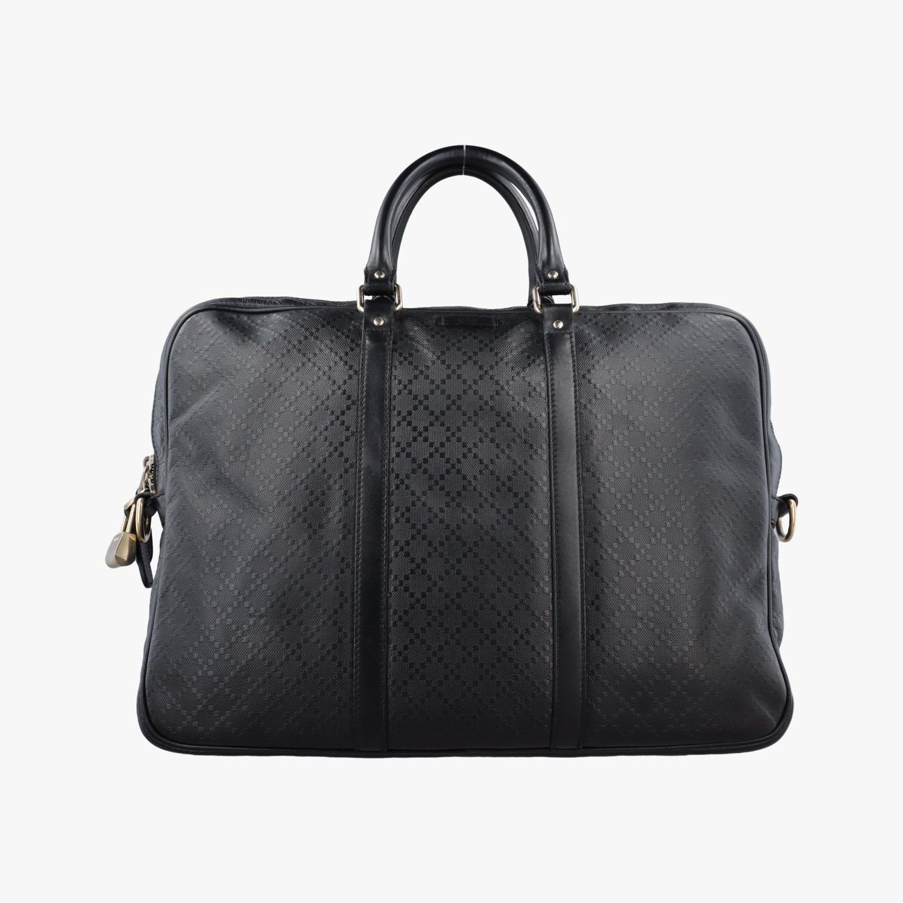 Gucci Diamante Black Leather Handbag