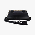 Gucci GG Plus Supreme Beige Black Canvas Leather Shoulder — view 8