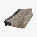 Gucci GG Plus Supreme Beige Black Canvas Leather Shoulder — view 7