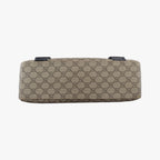 Gucci GG Plus Supreme Beige Black Canvas Leather Shoulder — view 3