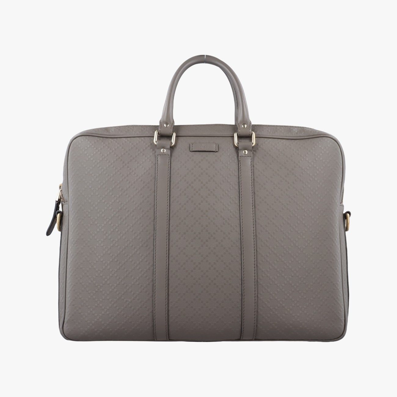 Gucci Diamante Gray Leather Handbag