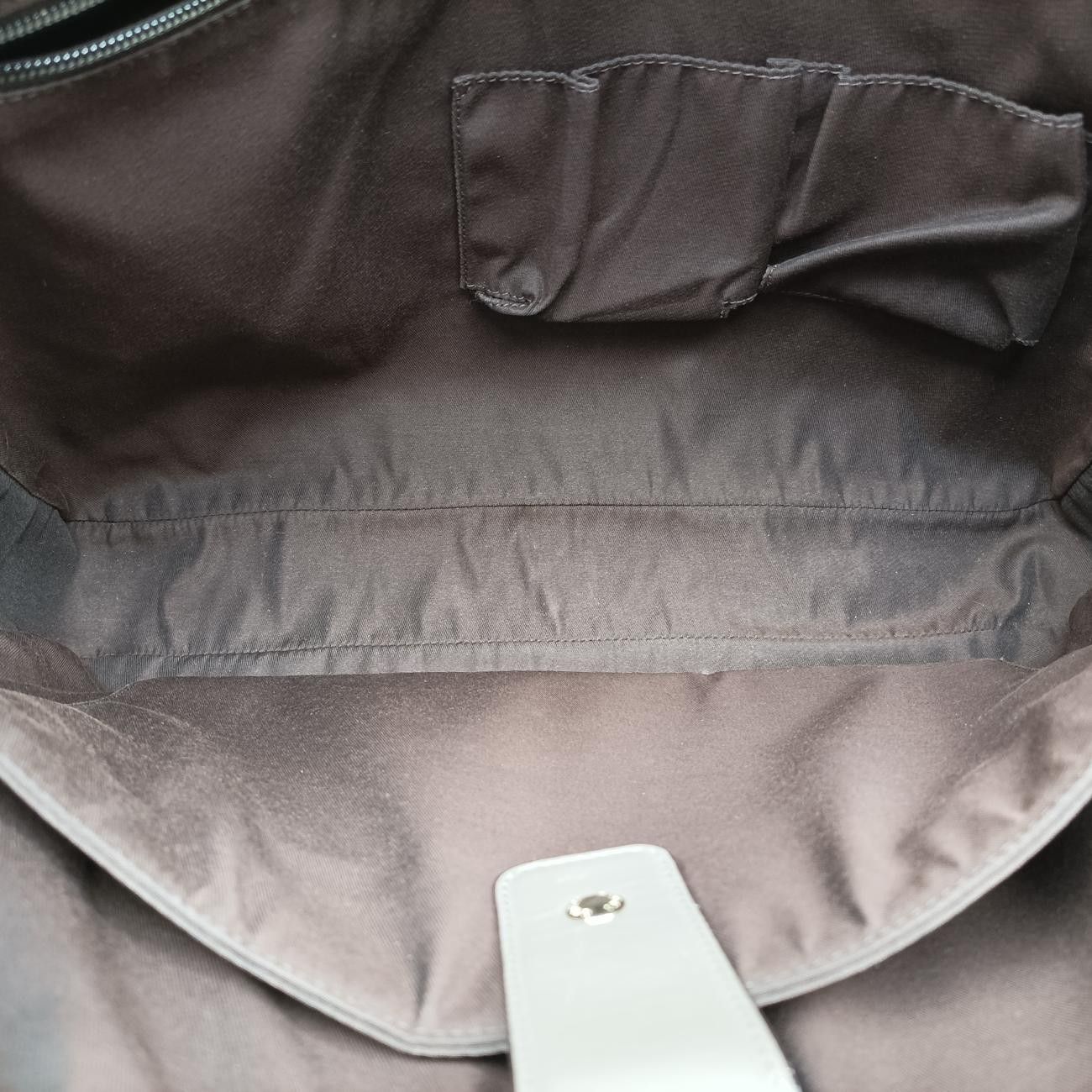 Gucci Diamante Gray Leather Handbag — view 9