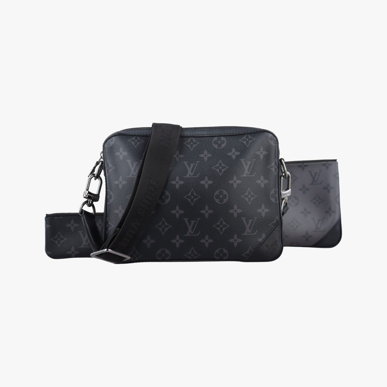 Louis Vuitton Trio Messenger Black Monogram Eclipse Reverse