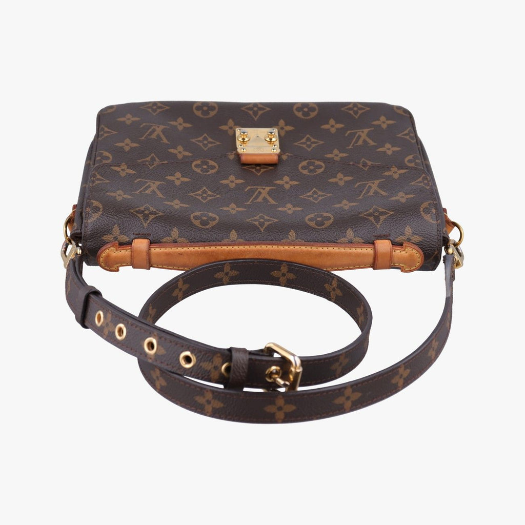 Louis Vuitton Pochette Metis MM Monogram Brown Canvas Handbag — view 8