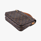 Louis Vuitton Pochette Metis MM Monogram Brown Canvas Handbag — view 6