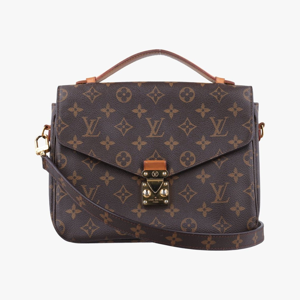 Louis Vuitton Pochette Metis MM Monogram Brown Canvas Handbag