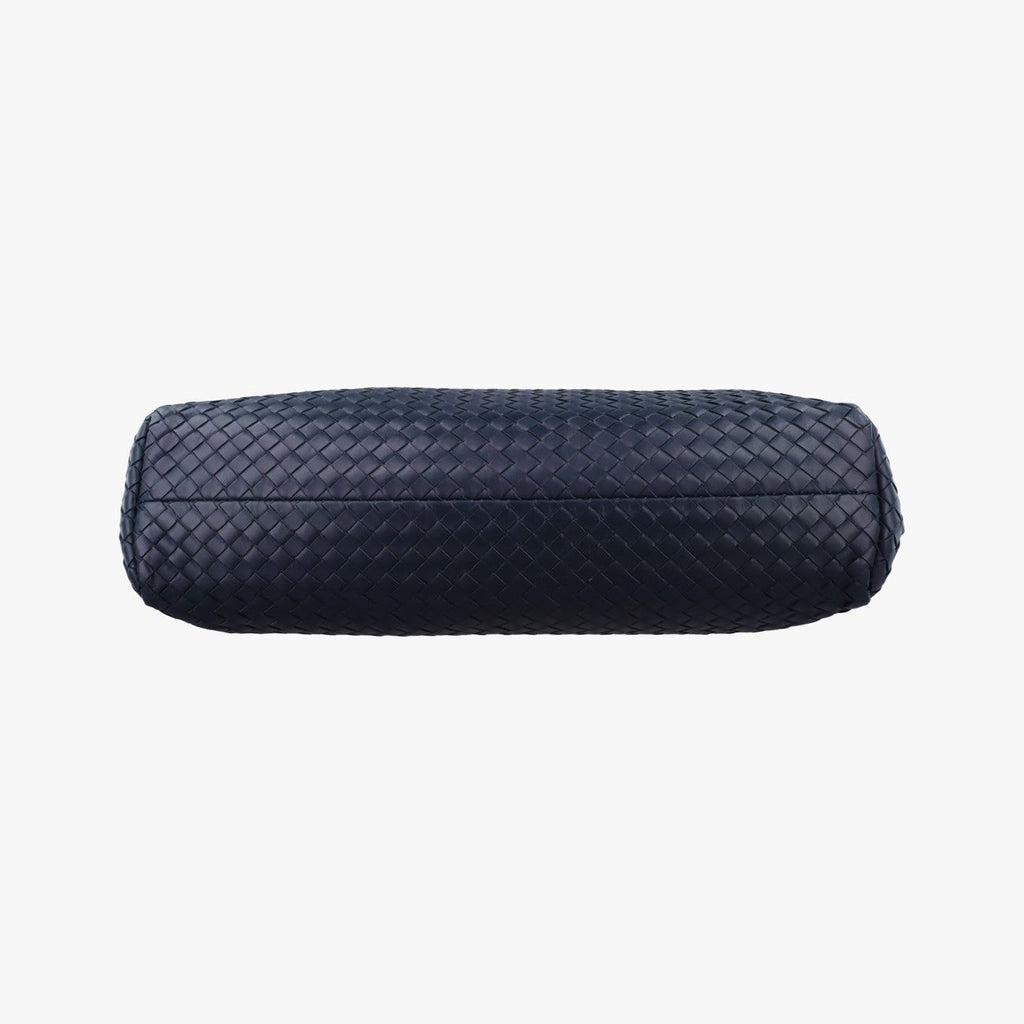 Bottega Veneta Intrecciato Navy Lambskin Handbag — view 3