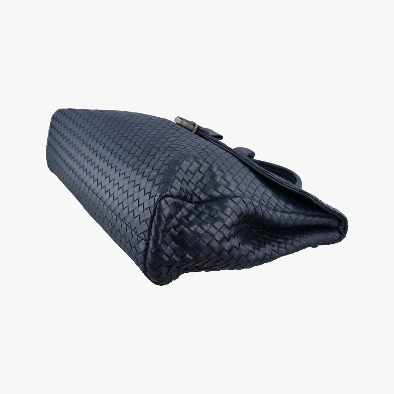 Bottega Veneta Intrecciato Navy Lambskin Handbag — view 4