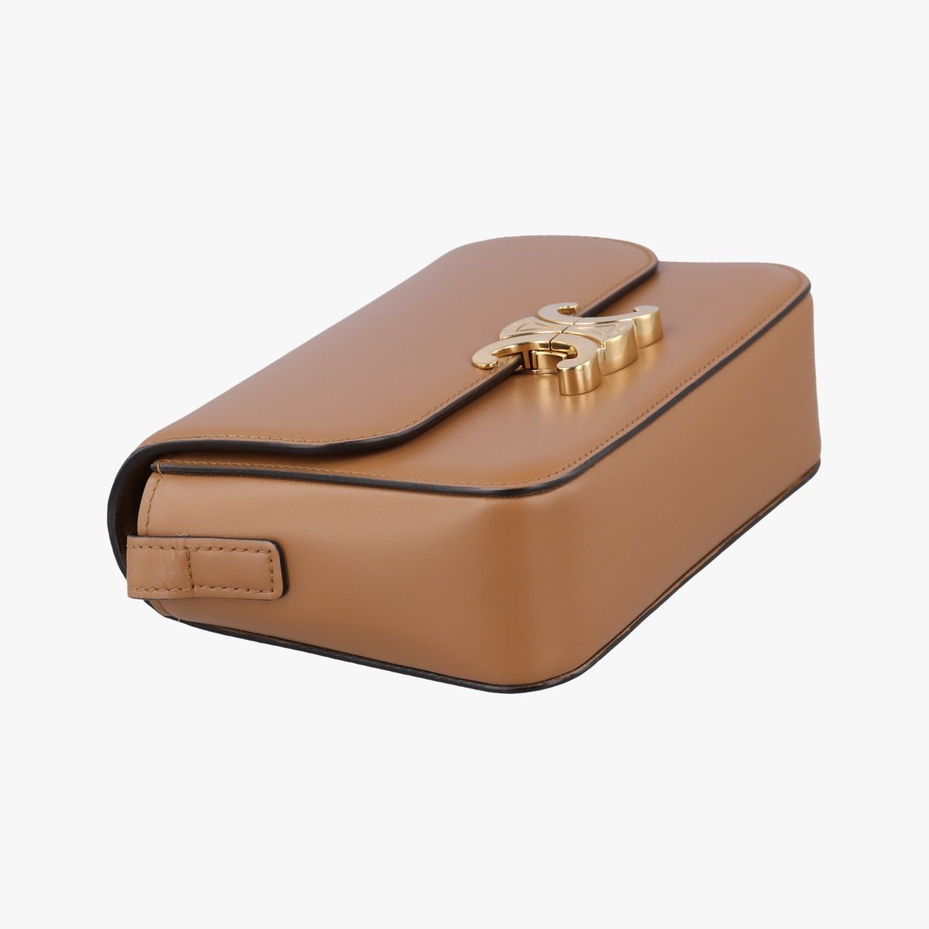 Celine Teen Triomphe Brown Leather Shoulder — view 5