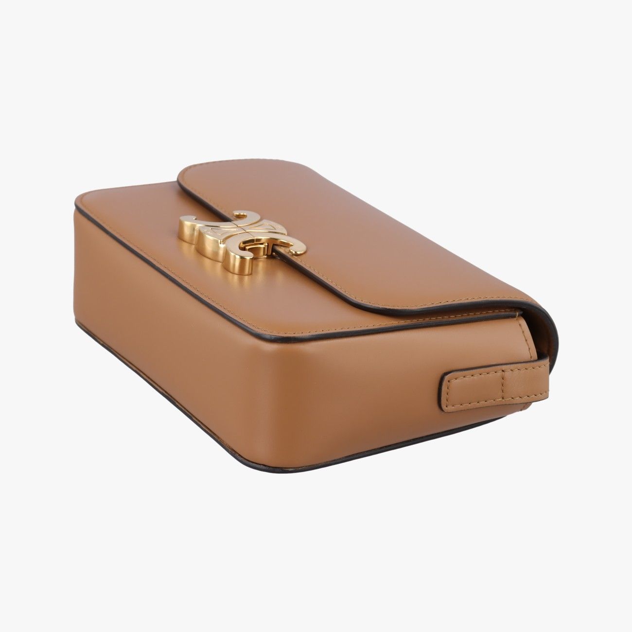 Celine Teen Triomphe Brown Leather Shoulder — view 4