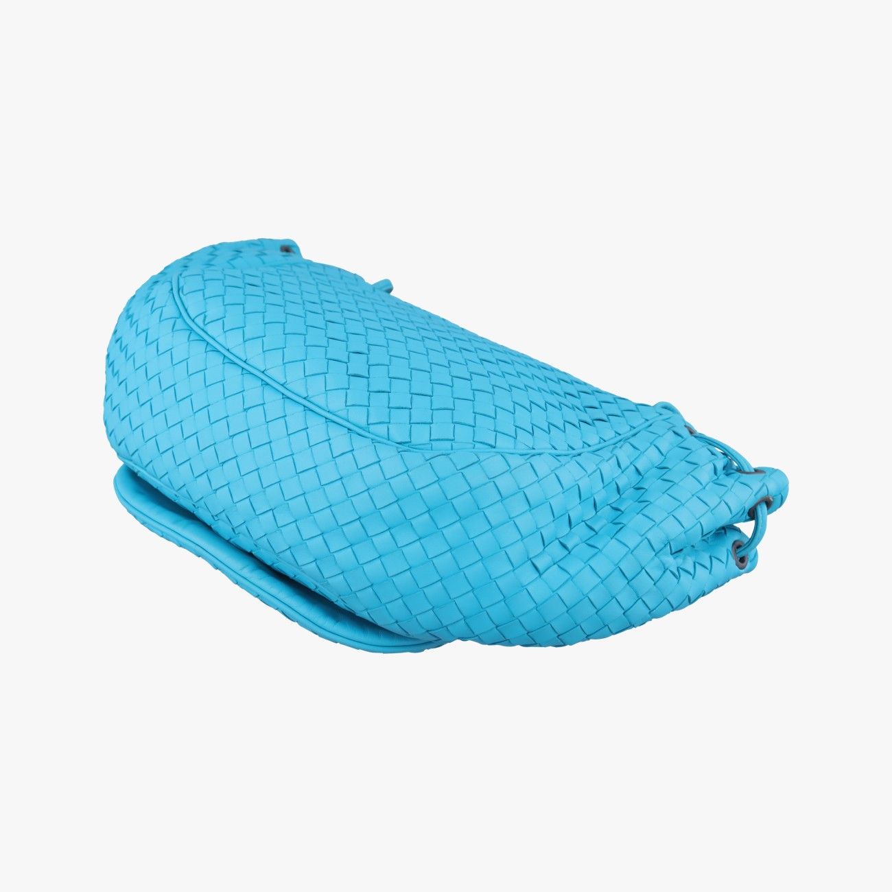 Bottega Veneta Intrecciato Blue Lambskin Shoulder — view 6