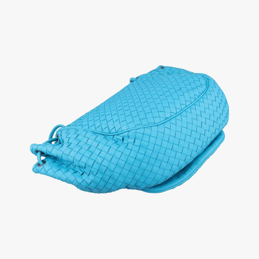 Bottega Veneta Intrecciato Blue Lambskin Shoulder — view 7