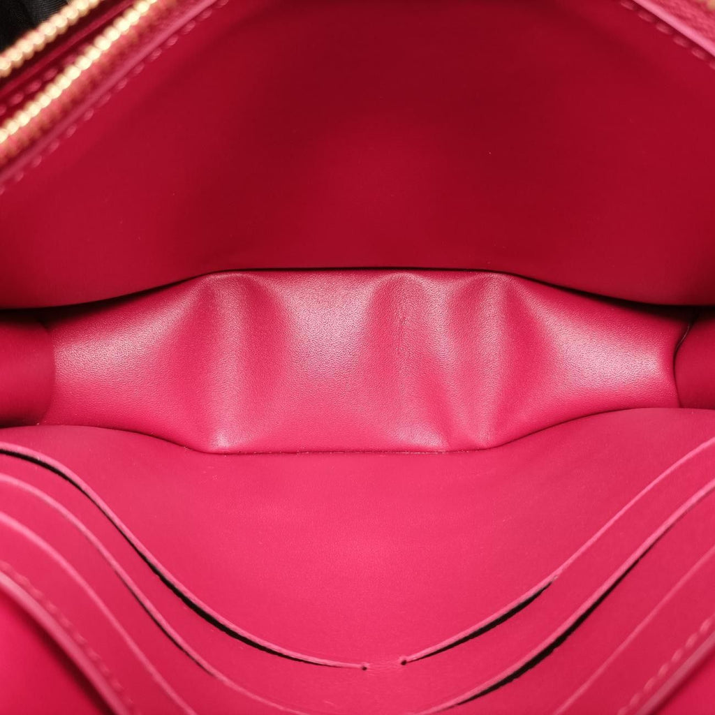 Louis Vuitton Flor Chain Monogram Brown Fuchsia Portefeuille Calf Leather — view 9