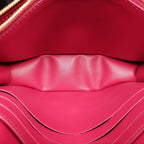 Louis Vuitton Flor Chain Monogram Brown Fuchsia Portefeuille Calf Leather — view 9