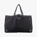 Gucci Abbey Black Canvas Leather Handbag