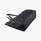 Gucci Abbey Black Canvas Leather Handbag — view 5