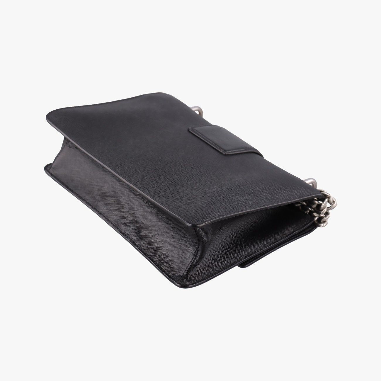 Prada Sound Rock Black Saffiano Leather Shoulder — view 6