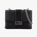 Prada Sound Rock Black Saffiano Leather Shoulder