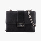 Prada Sound Rock Black Saffiano Leather Shoulder