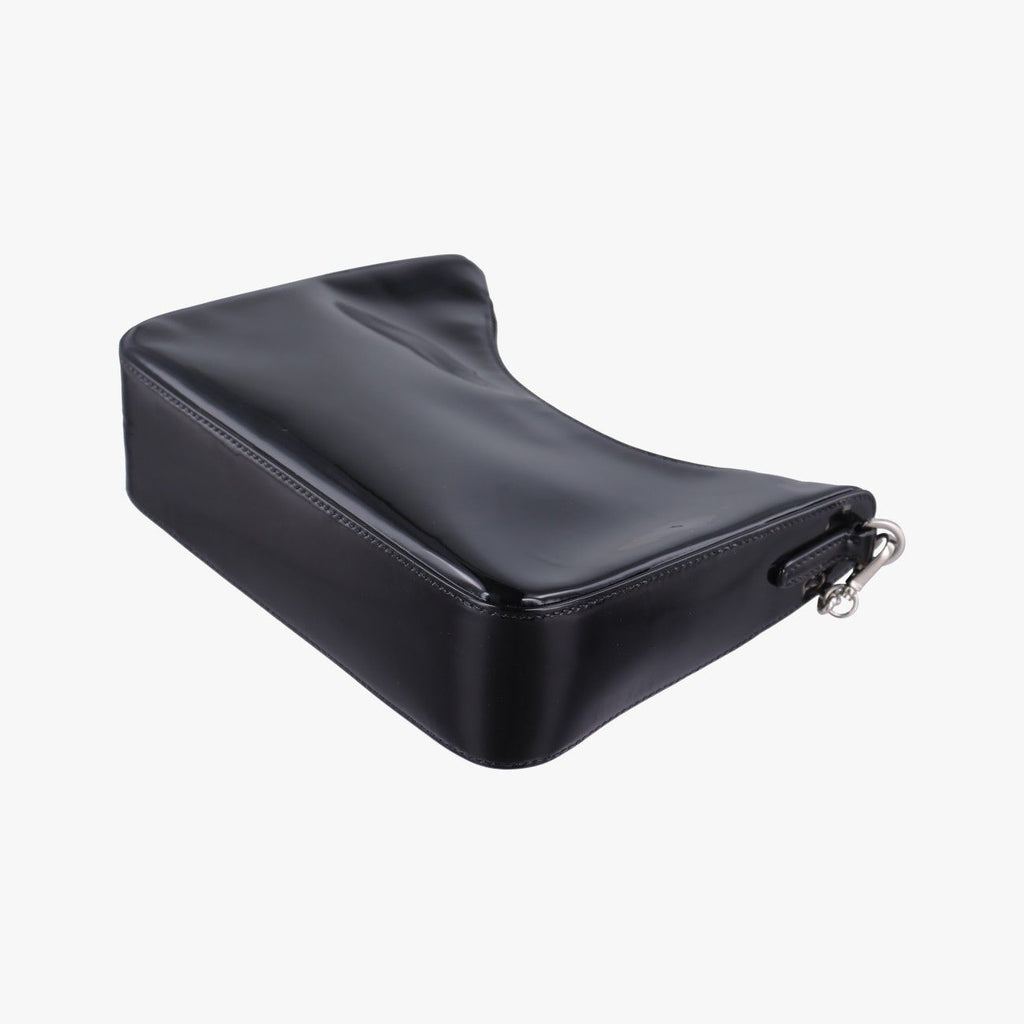 Prada Re Edition Black Patent Leather 7 Shoulder — view 6