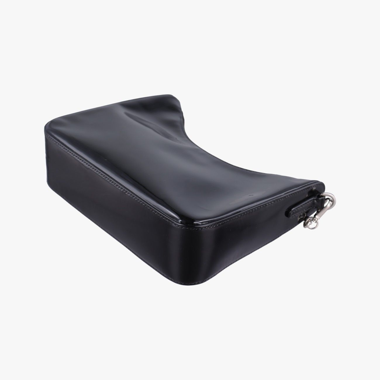Prada Re Edition Black Patent Leather 7 Shoulder — view 6
