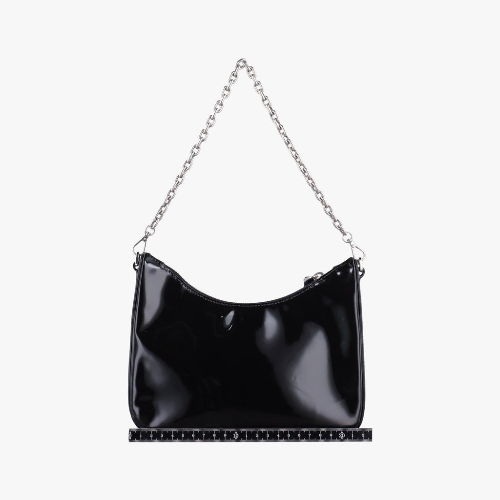 Prada Re Edition Black Patent Leather 7 Shoulder — view 2