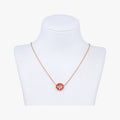 Dior Rose Des Vents Medallion Red Gold Necklace