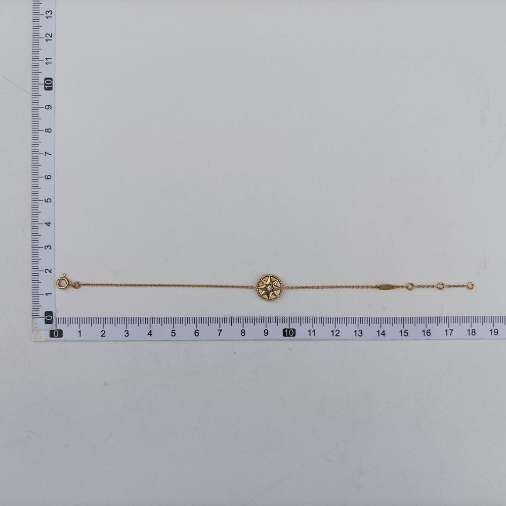Dior Logo Double C de White Rose Gold Bracelet — view 4