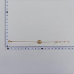 Dior Logo Double C de White Rose Gold Bracelet — view 4