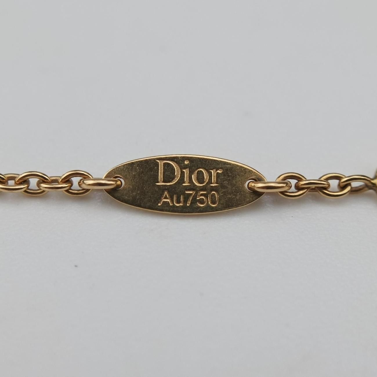 Dior Logo Double C de White Rose Gold Bracelet — view 5