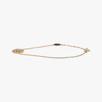 Dior Logo Double C de White Rose Gold Bracelet — view 3