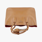 Prada Double Cuir Camel Saffiano Leather Shoulder — view 8