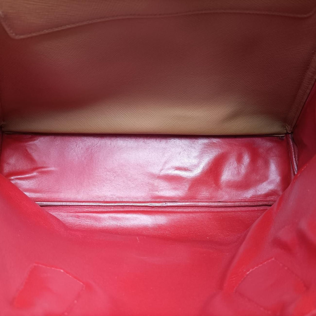 Prada Double Cuir Camel Saffiano Leather Shoulder — view 9