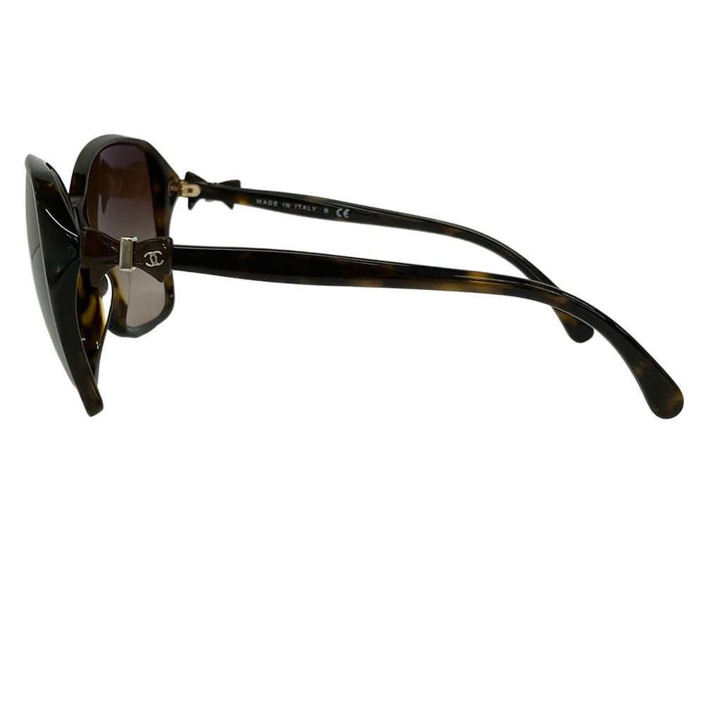 Chanel Sunglasses Dark Brown Ribbon CC Logo Eyewear — view 2