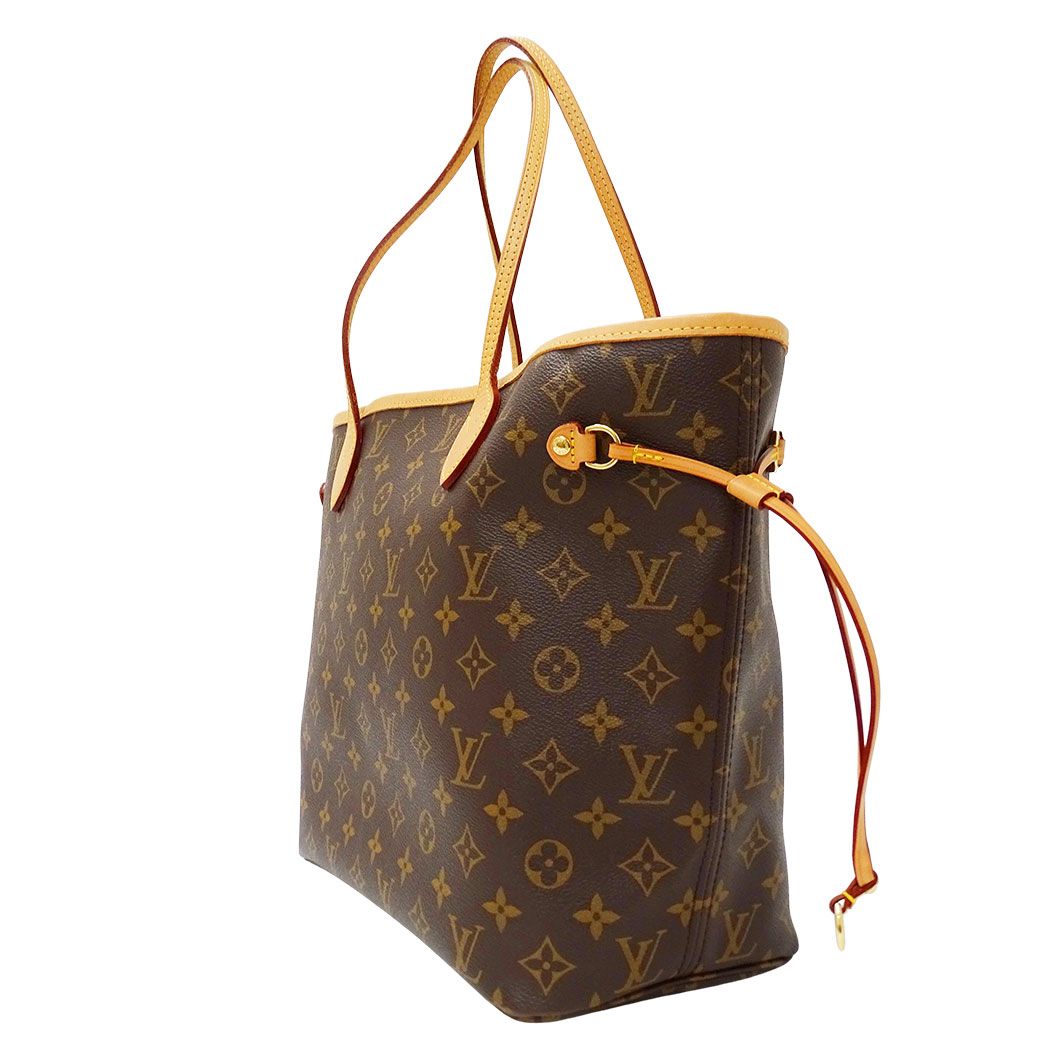 Louis Vuitton Tote Monogram Canvas Neverfull MM Cerise Red Brown Dedicated — view 4