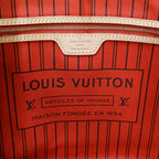 Louis Vuitton Tote Monogram Canvas Neverfull MM Cerise Red Brown Dedicated — view 7