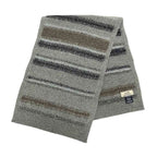 Hermes Knit Scarf Fade Stripe Wool Cashmere Gray Sweater