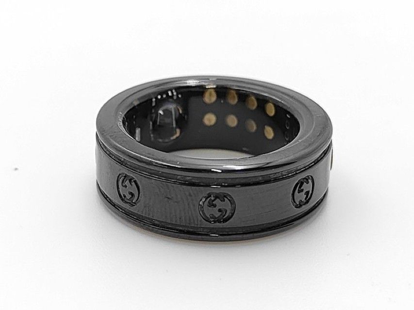Gucci Ring Aura Interlocking Le1 Black Titanium Oura — view 3