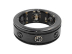 Gucci Ring Aura Interlocking Le1 Black Titanium Oura