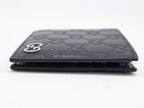 Gucci Bifold Wallet Guccissima Navy Leather Silver Wallet — view 3