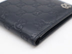 Gucci Bifold Wallet Guccissima Navy Leather Silver Wallet — view 7