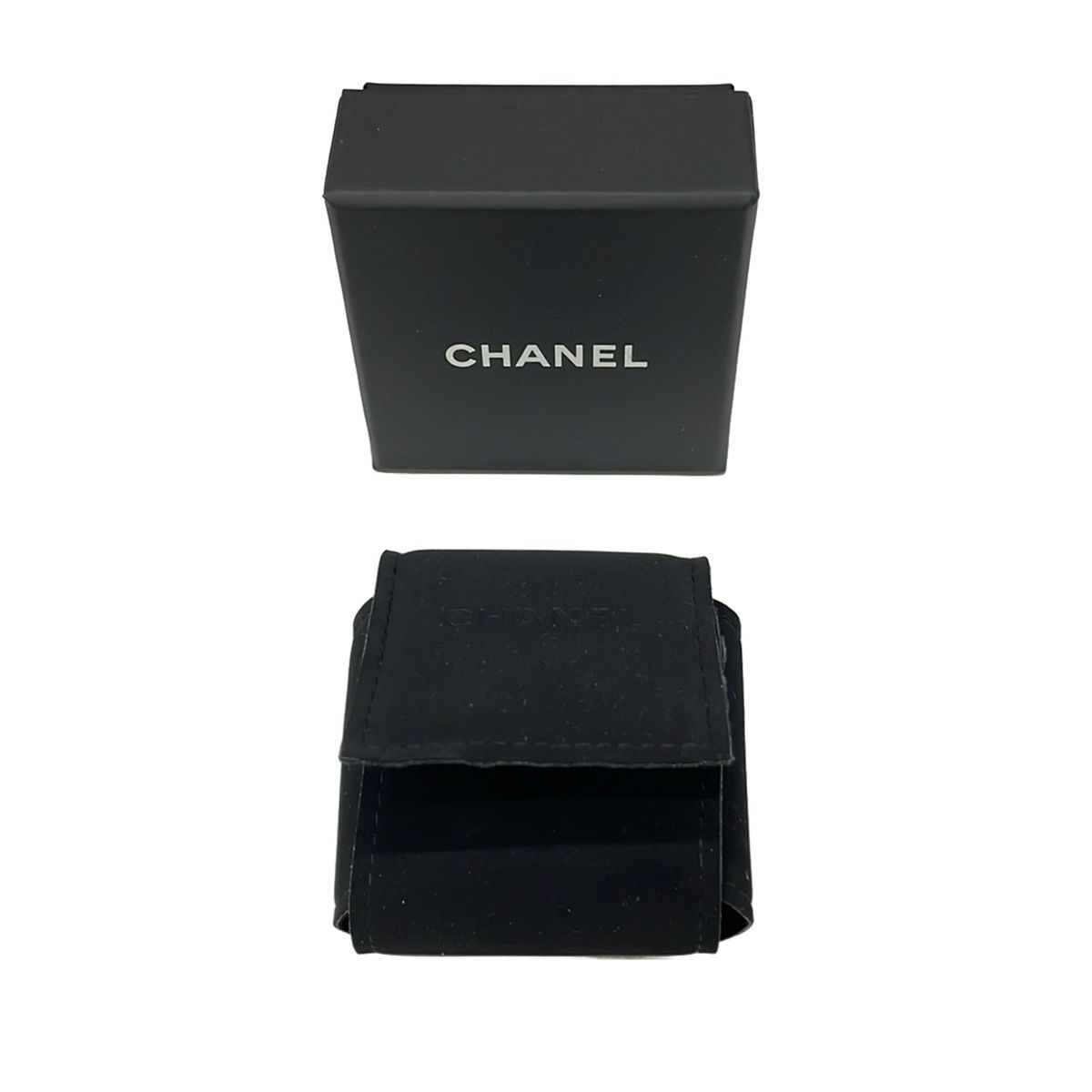 Chanel Earrings CC Logo Gold Clear Pink Shell — view 5