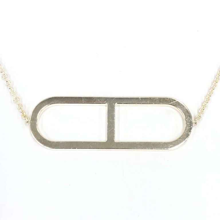 Hermes Necklace Ever Chaine D'ancre Silver