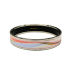 Hermes Bangle Emaillite Pink Silver Multi Bracelet — view 3